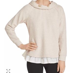 Kate Spade size small ruffle pullover layered hoodie